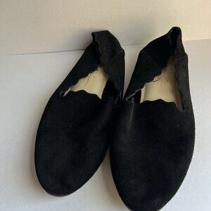 Jessica Simpson Womens Ballet Loafers Shoes BLACK Suede SZ 7